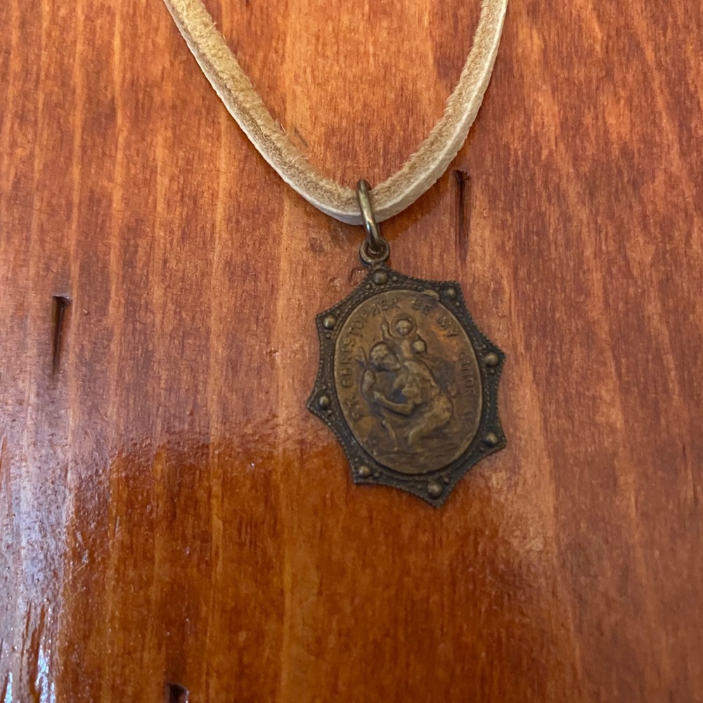 Twigs Jewels St. Christopher Catholic necklace